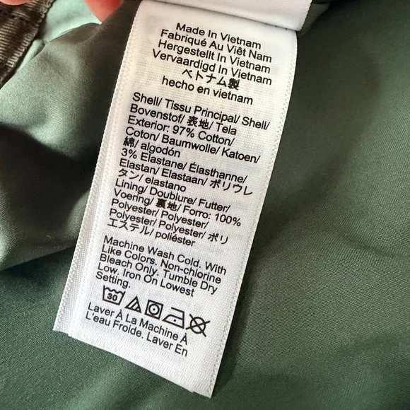 J. Crew Natasha Lined Skirt Sz 8 Green Stretch Cotton NWT Retails $98 - Picture 5 of 8